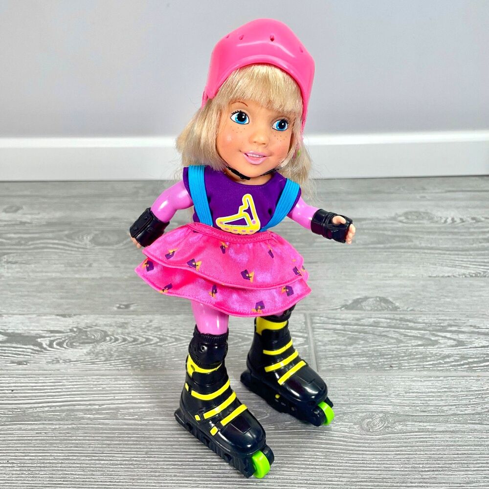 TYCO Playtime 1992 Soozie Skates Inline Roller Blade Sporty Tomboy Doll - WORKS!